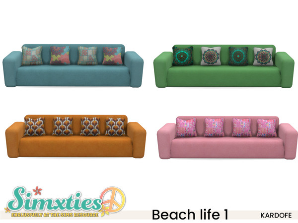 The Sims Resource - Simxties_kardofe_Beach life 1_Sofa