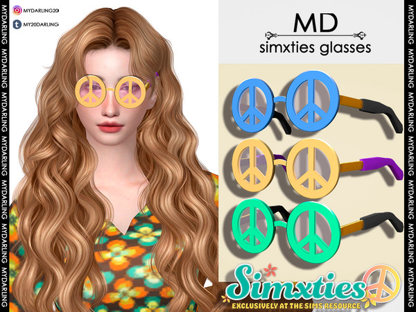 The Sims Resource Simxties Glasses Adult