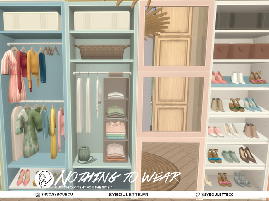 The Sims Resource - Patreon release - Nothing To wear Part 2: Closet  accessories