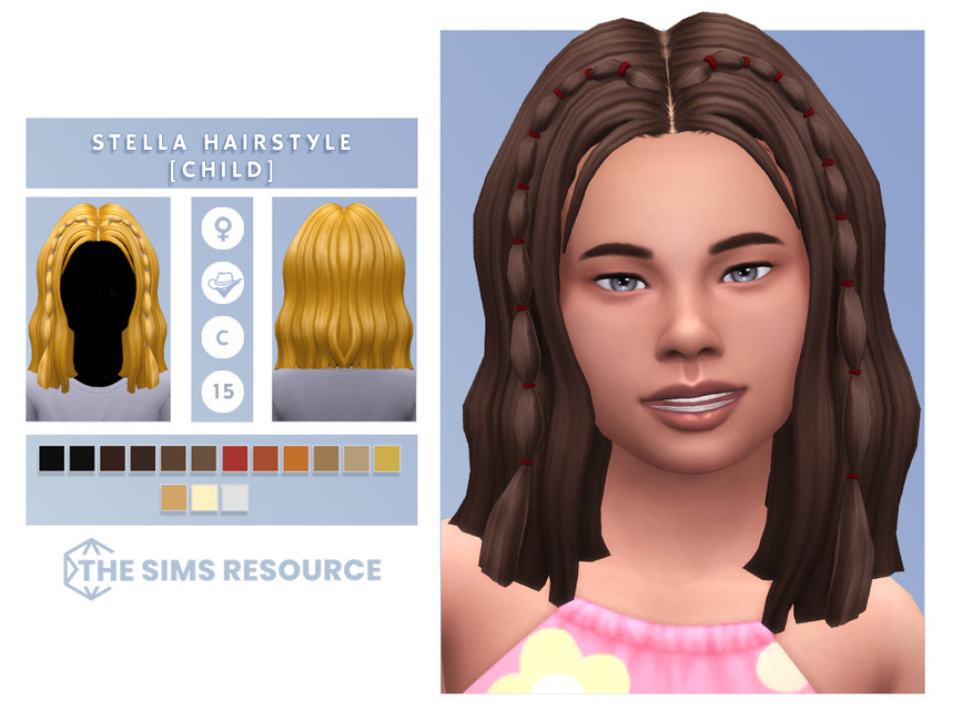 The Sims Resource - Stella Hairstyle (Child)