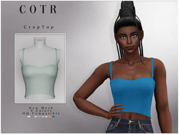 The Sims Resource - Crop Top T-443