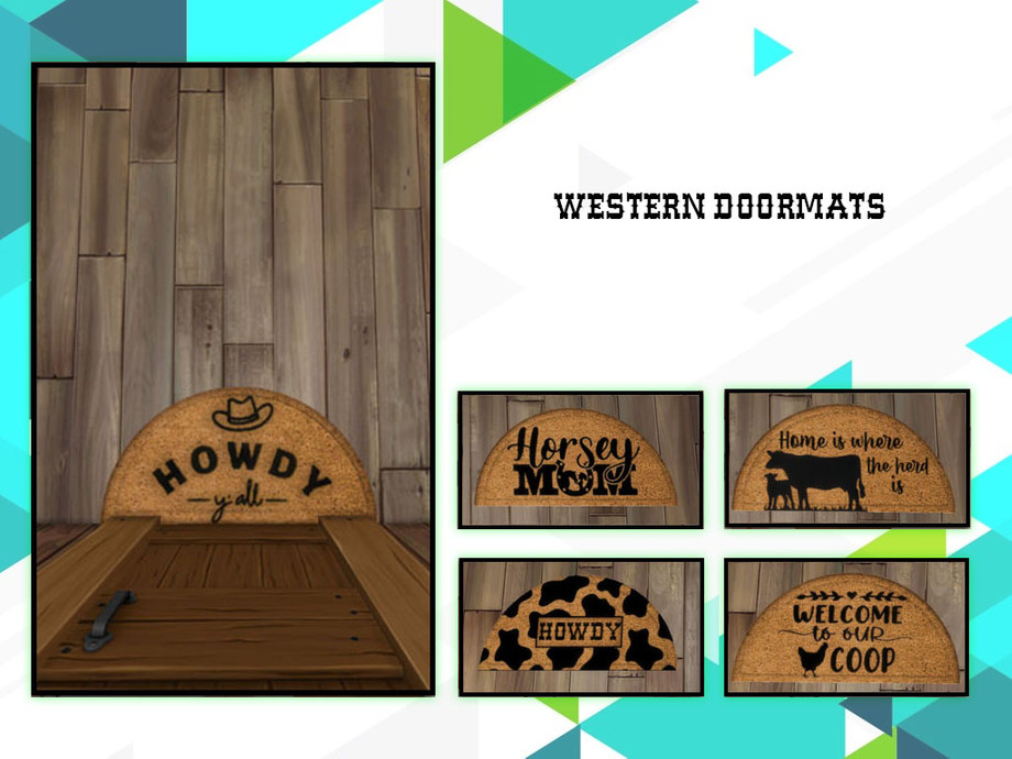 The Sims Resource - Western Doormats