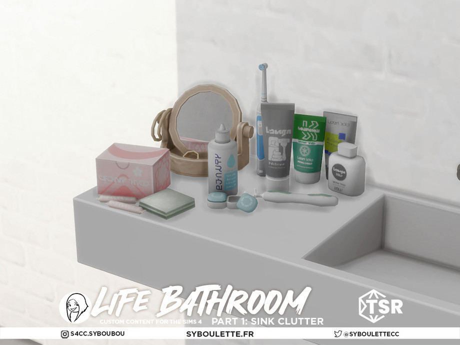 The Sims Resource - Life Bathroom set - Part 1: Sink clutter
