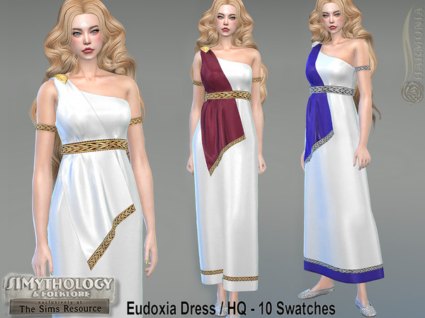 The Sims Resource - SIMythology - Eudoxia Dress
