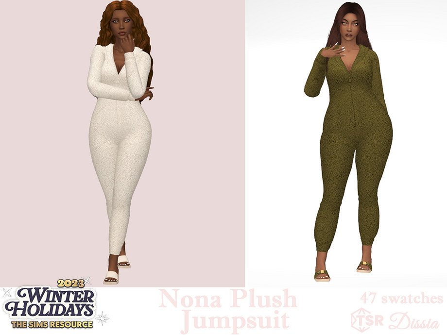 The Sims Resource - Nona Plush Jumpsuit