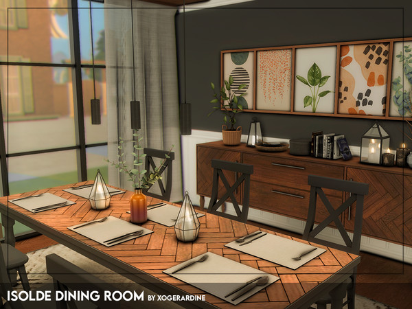 The Sims Resource - Isolde Dining Room (TSR Only CC)