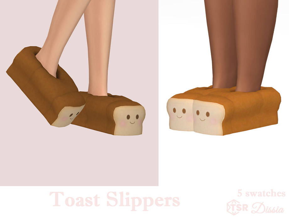 The Sims Resource - Toast Slippers