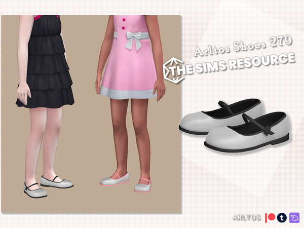 The Sims Resource - Two tone flats Child