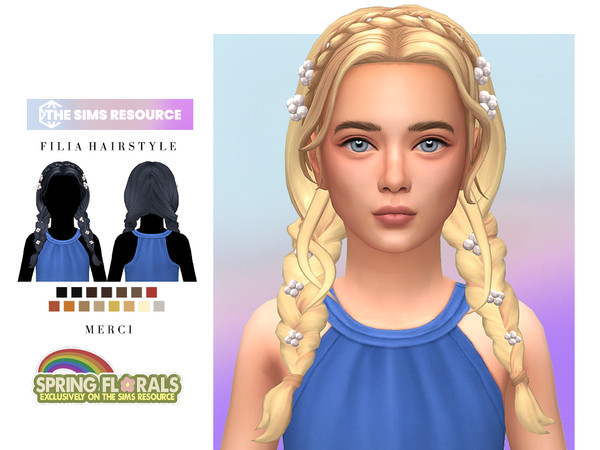 The Sims Resource - Filia Hairstyle for Child