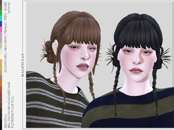 The Sims Resource - Howsweet hair