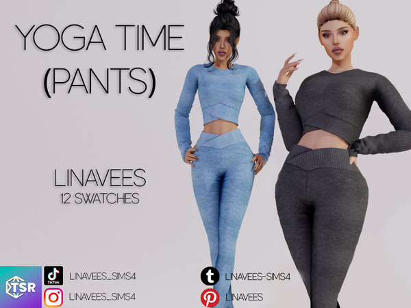 The Sims Resource - RUTH - YOGA TIME (PANTS)