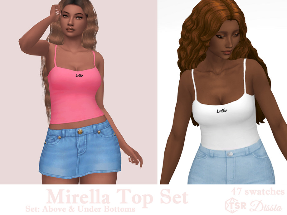 The Sims Resource - Mirella Top Set