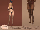 Sims 4 — Scandalous Stockings - Scandalous Dare Collab by Dissia — Thigh high transparent stockings with lace at the top