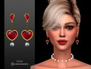 Sims 4 — Alma Earrings V2 by Suzue — New Mesh (Suzue)