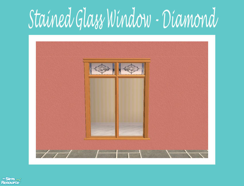 The Sims Resource - Stained Glass Window - Diamond