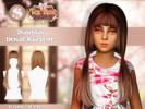 Sims 4 — Denise Hairstyle Child by Shimydimsims — Hi I hope you will like this hair, it's a long hair with two pigtails