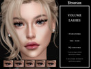 Sims 4 — Volume 3D Lashes by Venerian by Venerian — 10 swatches Teen to elder Two versions available: incompatible with