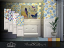 Sims 4 — Floral Wallpaper by Emerald — Bring the natural world inside your home with floral wallpapers.