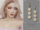 Sims 4 — PATREON - Daisy Dangle Earrings by Glitterberryfly — A perfect spring earring featuring daisies