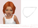 Sims 4 — Hearties Necklace Toddlers by Dissia — Necklace with small hearts for toddlers