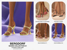 Sims 4 — Bergdorf - Gilda Sandals V2 by VentaStudio — 30 Swatches