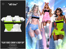 Sims 4 — Off-Line - Fluff Force Corset and Crop Top - Patreon Exclusive by VentaStudio — Fluff Force Corset