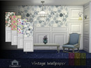 Sims 4 — Vintage Wallpaper by Emerald — Vintage Wallpaper is a historical charm that provides a link to generations past,