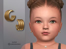 Sims 4 — Taria Earrings Infant by Suzue — New Mesh (Suzue)