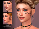 Sims 4 — Queen Face Tattoo by Suzue — Queen Face Tattoo N74