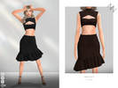 Sims 4 — DRESS SET by ZNsims — dresses, suits, revealing the waist, revealing the shoulders, lacework