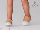 Sims 4 — Toddler Casual Low-Top Sneakers by FlyStone — Toddler casual low-top sneakers featuring a rounded toe, padded