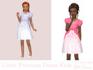 Sims 4 — Little Princess Dress Kids by Dissia — Short sleeves cute short dress with lace for kids