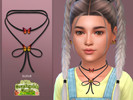 Sims 4 — Countryside Butterfly Necklace Child by Suzue — New Mesh (Suzue)