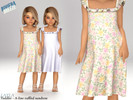 Sims 4 — Layla - Toddler A-line ruffled sundress by Layla — Toddler gentle A-line silhouette with ruffled straps for