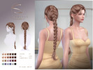 Sims 4 — S-CLUB braid ponytail HAIRSTYLE by S-Club — Braid ponytail 010926 hope you like, thank you.