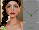 Sims 4 — Countryside Charm - Cactus Necklace by Glitterberryfly — A gold necklace with cactus pendant