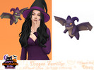 Sims 4 — Dragon Familiar by Dissia — Dragon familiar levitating above your sim shoulder for both female and male!