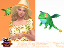 Sims 4 — Flying Frog Familiar by Dissia — Magic frog familiar levitating above your sim shoulder for both female and