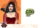 Sims 4 — Skull Familiar by Dissia — Skull familiar levitating above your sim shoulder for both female and male!