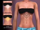 Sims 4 — Lotus Tattoo by Suzue — Lotus Tattoo N78