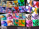 Sims 4 — Abstract spots by evi — Modern wall decoration.s with bright colours