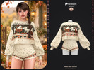 Sims 4 — SET-Paws Knit Outfit - Patreon by busra-tr — Note: This release was previously shared with my Patreon supporters