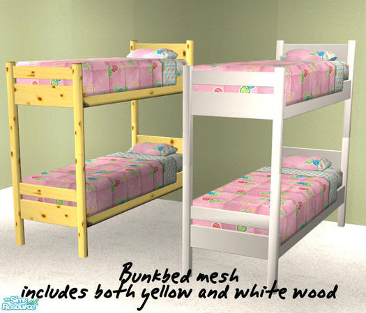 The Sims Resource - Bunk Bed Singlecheapmesh