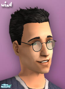 The Sims Resource - Round glasses - clear