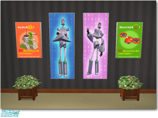 The Sims Resource - Robot Shop Light Boxes