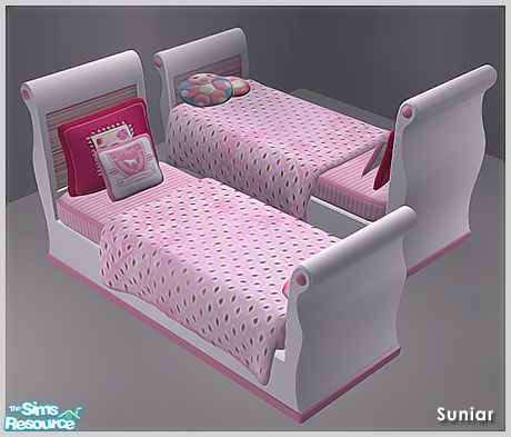 The Sims Resource - Sunair T663 NCE Single Bed ii (white)