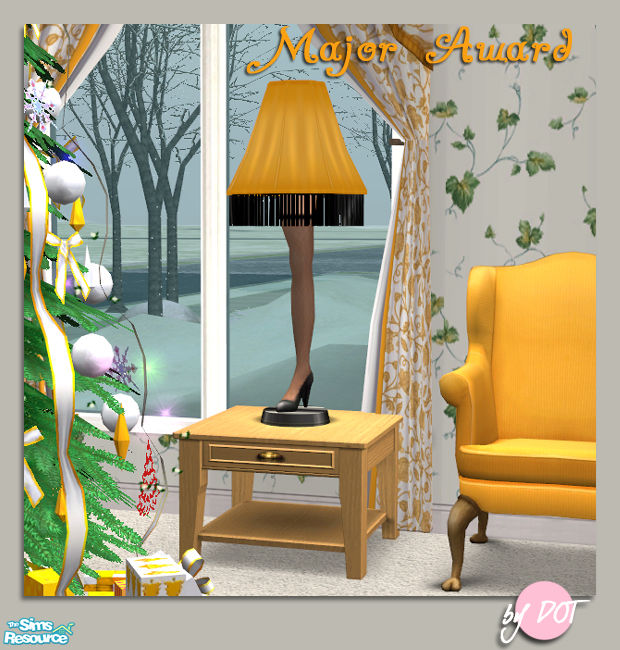 The Sims Resource - Major Award Leg Lamp