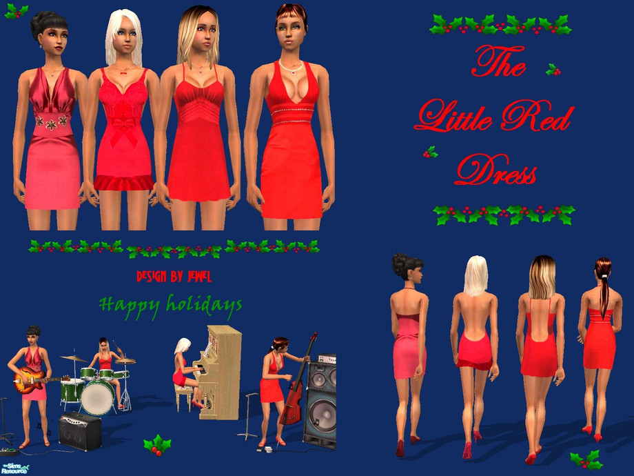 The Sims Resource The Little Red Dress