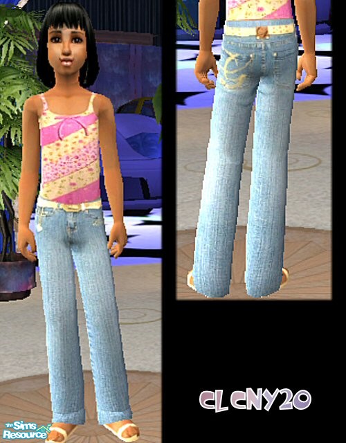 The Sims Resource - G-Unit Jeans For Girls