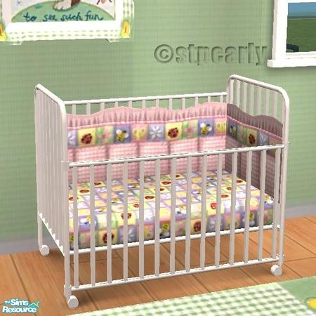 The Sims Resource - Lady Bug Crib Bedding